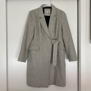 Neon Rose Gray Wrap Coat